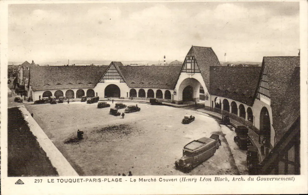 Le Touquet-Paris-Plage — O Mercado Coberto — Henry Léon Bloch, Arquiteto do Governo - Frente