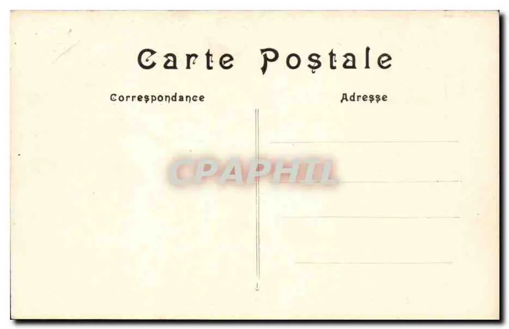 Séricourt — Propiedad de Eugène Scribe — Corte de los Comunes — Ed. Guichard, Editor de Tarjetas - Reverso