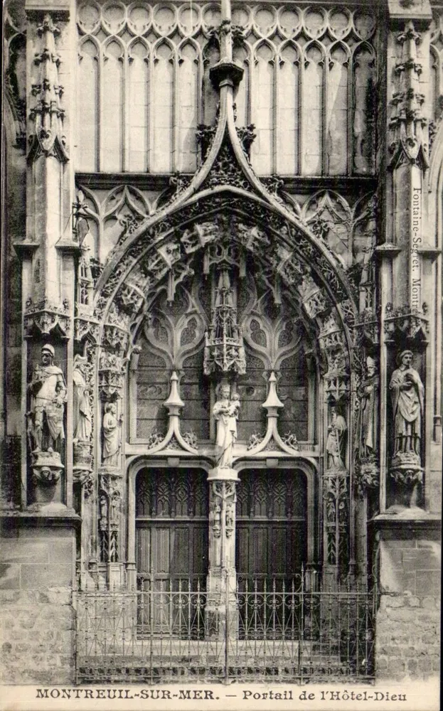 Montreuil-sur-Mer — Portal des Hôtel-Dieu — Verlag Tomaine-Sécret, Montreuil-sur-Mer - Vorderseite