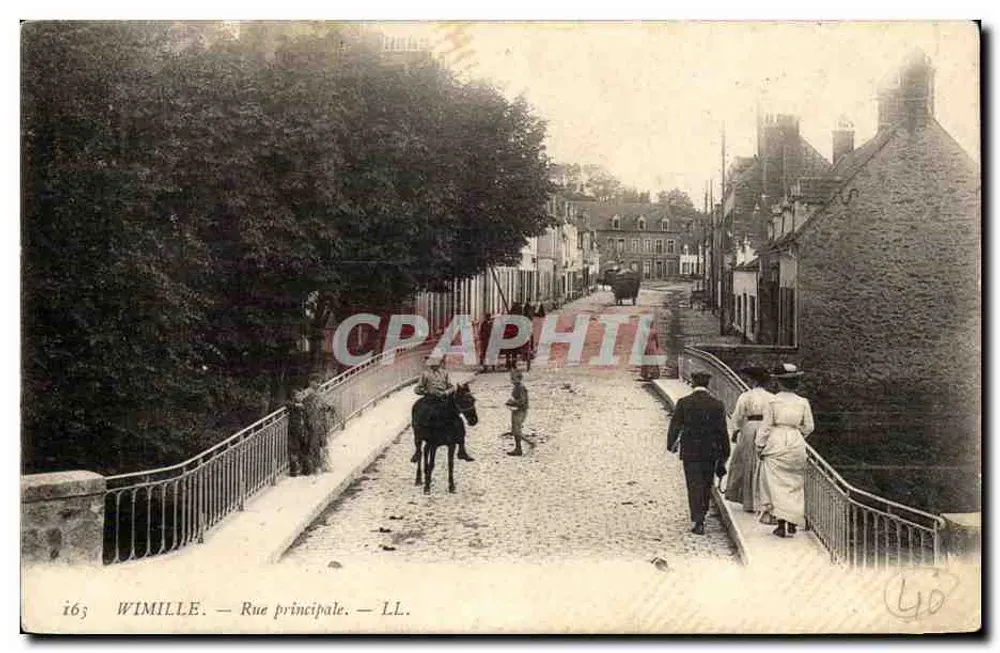 Wimille — Rua principal — LL. n° 163 - Frente