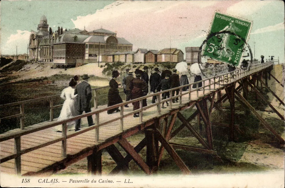Calais — Ponte do Casino — LL. — n° 158 - Frente