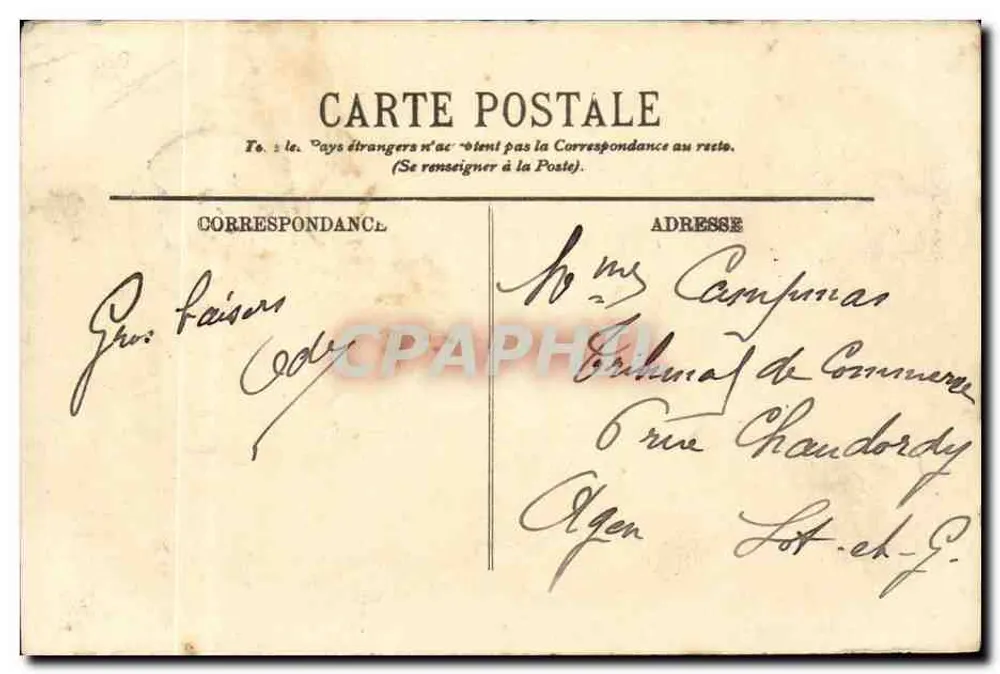 Calais — Ponte do Casino — LL. — n° 158 - Verso