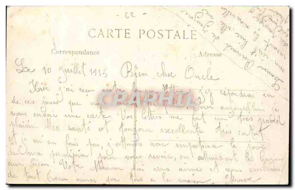 Arras — Ruinen der Stadt nach dem Krieg — L. C. H. Paris, Nr. 257 - Rückseite