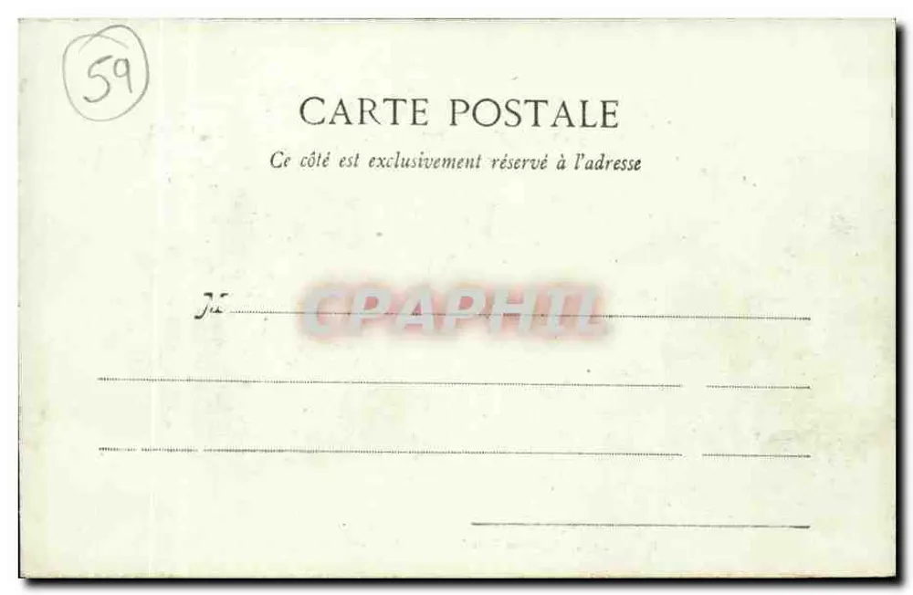Arras - Die Place de la Vacquerie (ein Samstag um 2 Uhr) — B. D., Roubaix — Nr. 3 - Rückseite