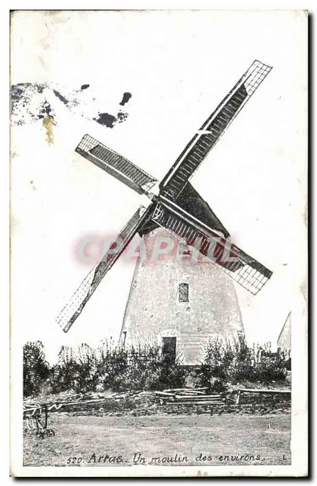 Arras. Ein Windrad in der Umgebung — Verlag L. Nr. 520 - Vorderseite