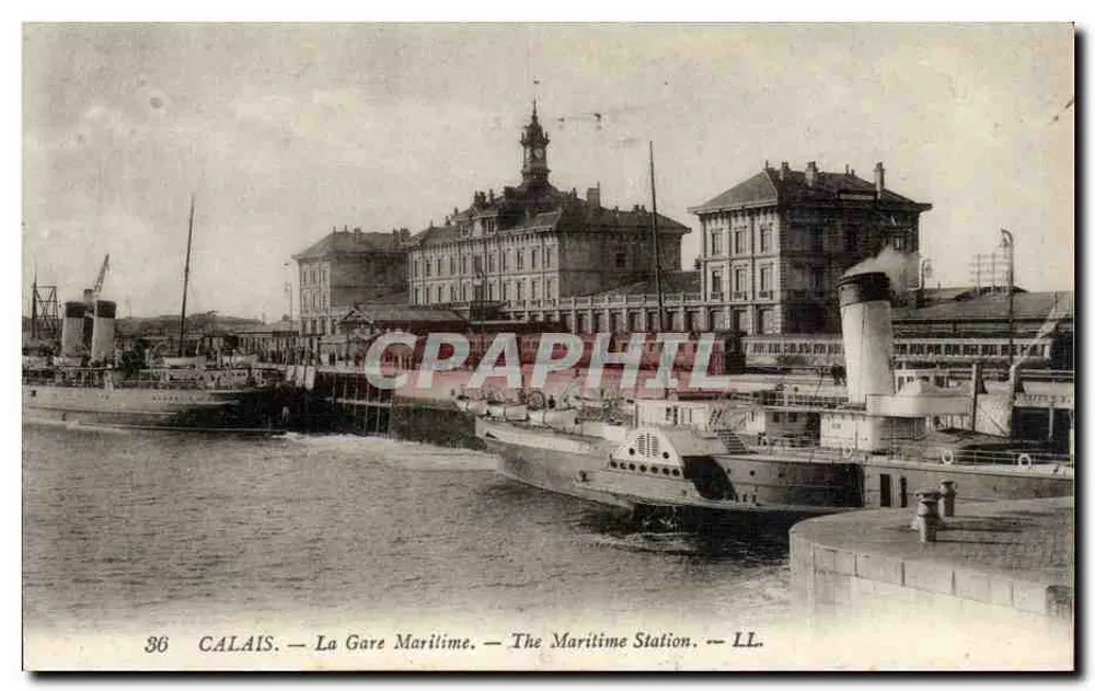 Calais — A Estação Marítima — LL. — n° 86 - Frente