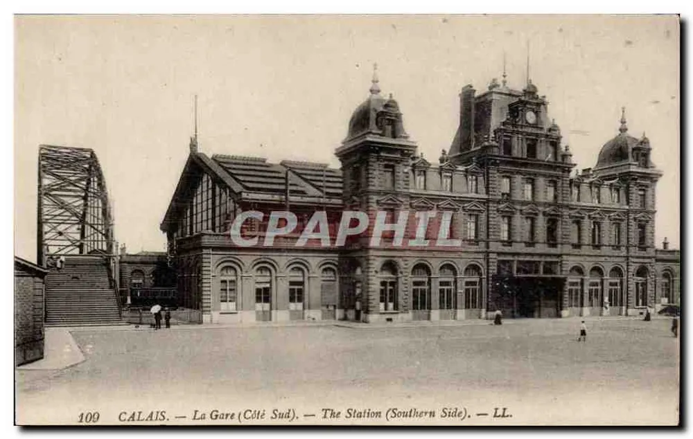 Calais — A Estação (Lado Sul) — LL. — N° 109 - Frente