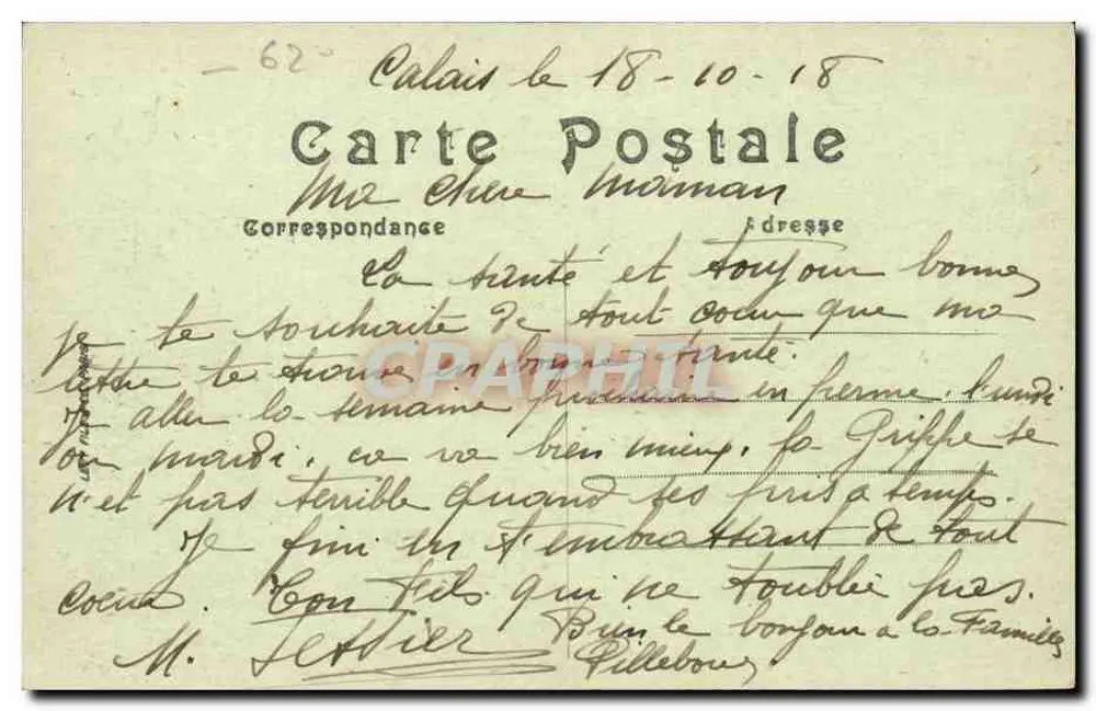 Calais — A Eclusa Carnot — Graphite - Verso