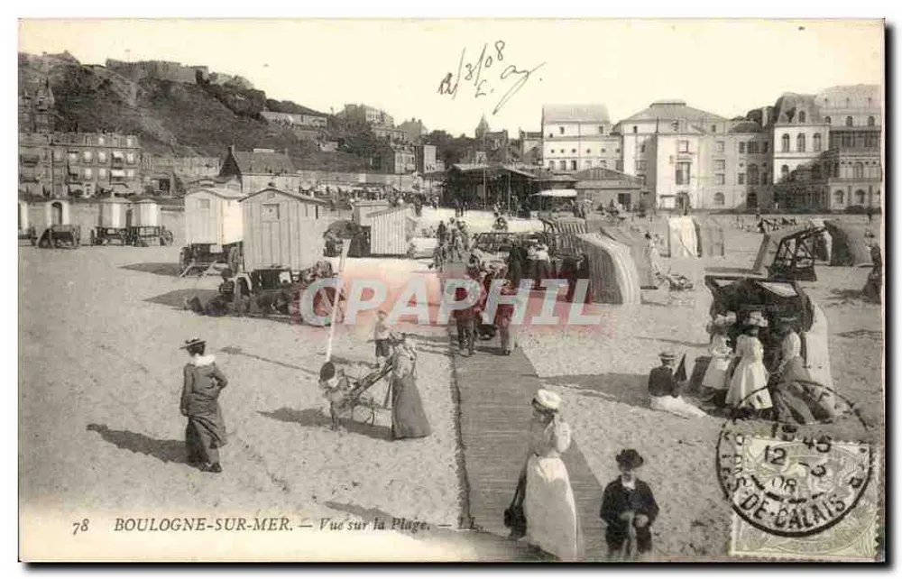 Boulogne-sur-Mer — Ansicht der Strand — Verlag LL, Nr. 78 - Vorderseite