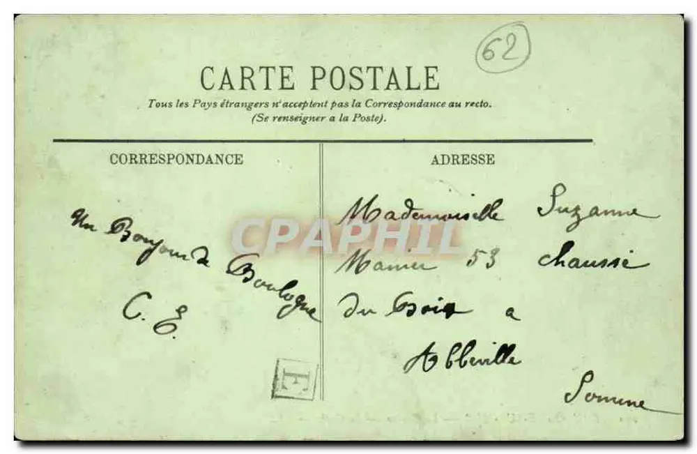 Boulogne-sur-Mer — Das Casino — Das Café — LL. — Nr. 290 - Rückseite