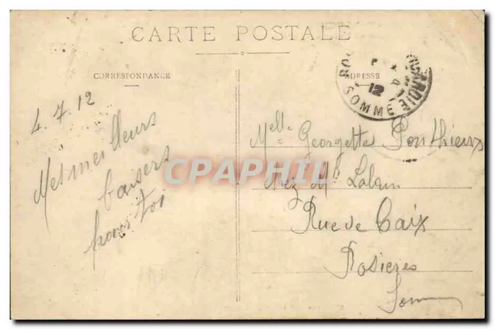 Boulogne-sur-Mer — Typ Matelote und Boot von Folkestone — E. Stévena, Verlag - Rückseite