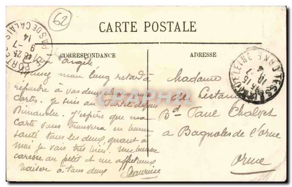 Boulogne-sur-Mer — Große See — LL. — 174 - Rückseite