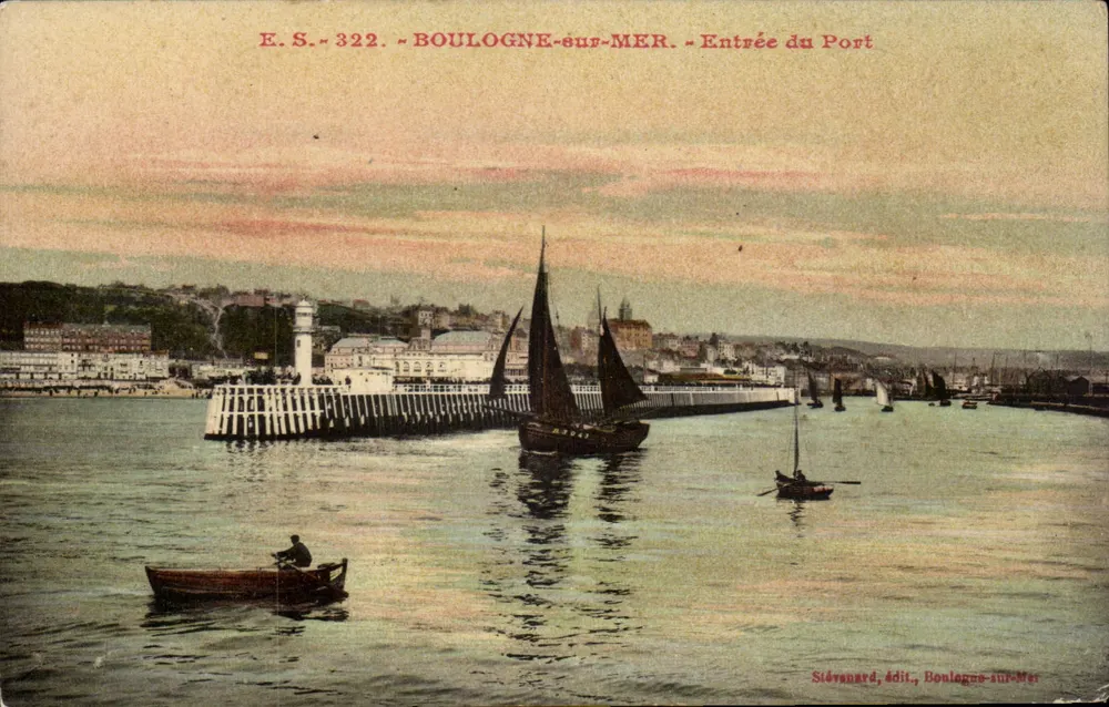 Boulogne-sur-Mer — Eingang zum Hafen — Stévanard, Verlag Boulogne-sur-Mer - Vorderseite