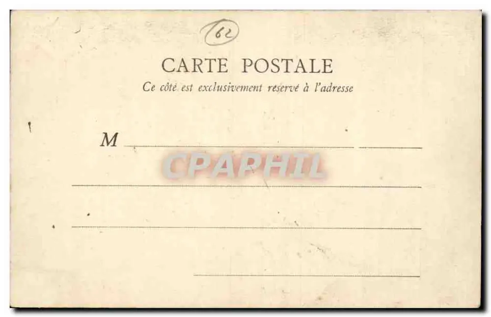 Paris - Strand — Allee führend zum Touquet — B. J. C., Paris - Rückseite