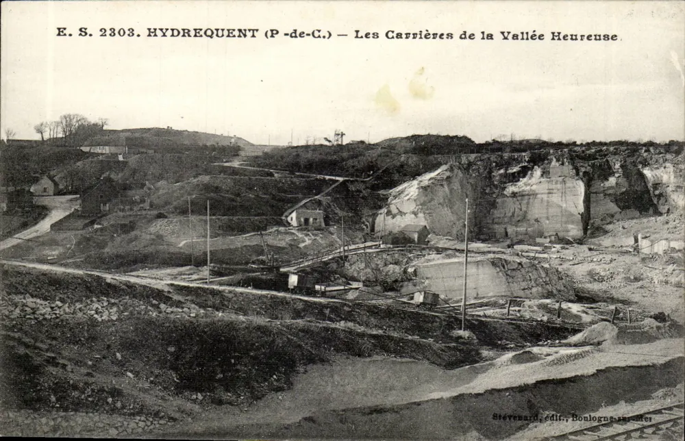 Hydrequent (P-de-C.) — As Carreiras da Vale Heureuse — Stevvard, editoras Boulogne-sur-Mer - Frente