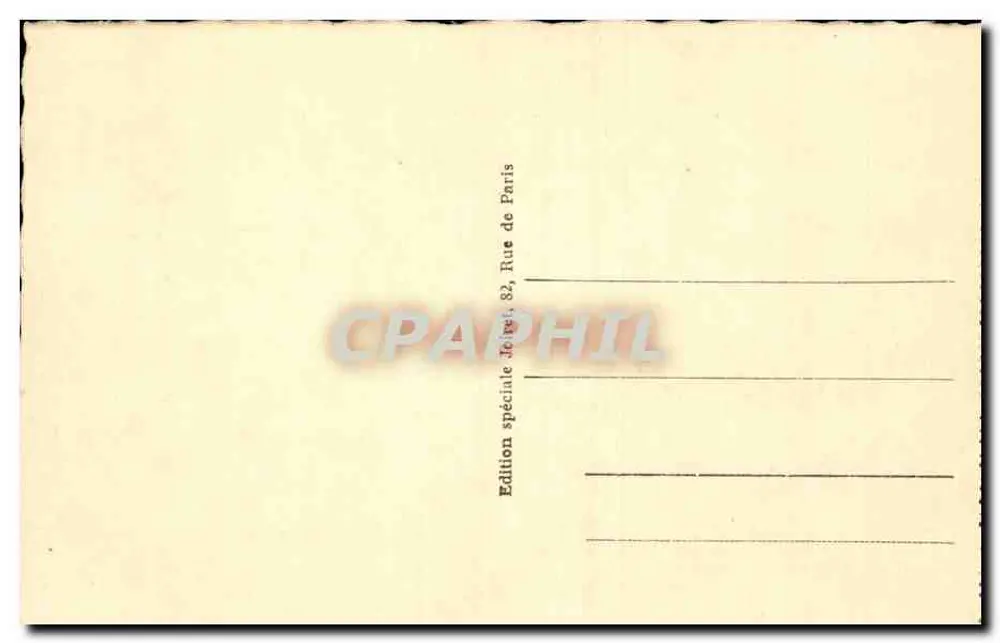 Le Touquet-Paris-Plage — Crepuscolo — Edizione speciale J. Petit, 82, Rue de Paris - Verso