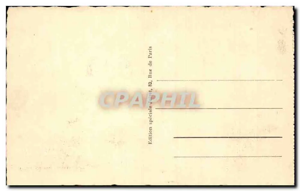 Le Touquet-Paris-Plage — Grand Hôtel — Sonderausgabe Jéfet, 82, Rue de Paris - Rückseite