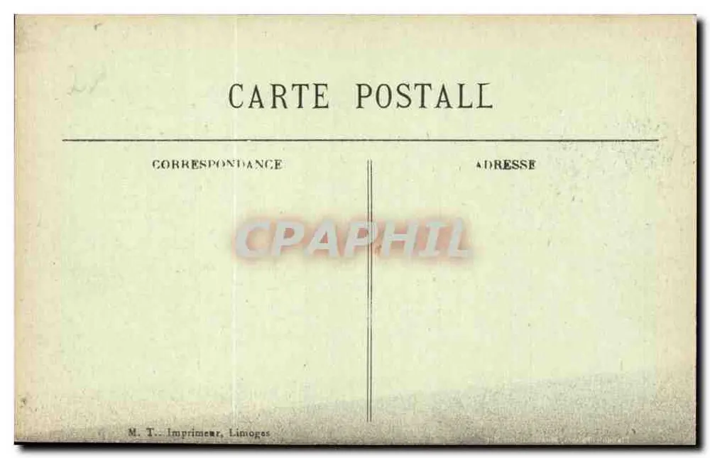 Montreuil-sur-Mer — Mauern der Zitadelle — Druckerei T. Limoges - Rückseite