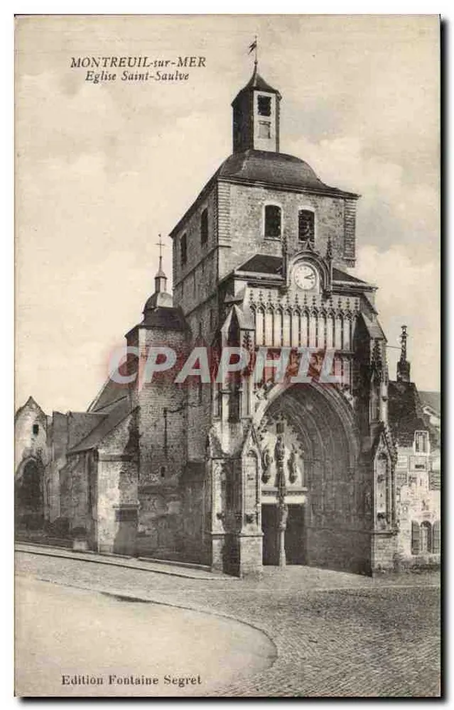 Montreuil-sur-Mer — Kirche Saint-Sauveur — Edition Fontaine Segret - Vorderseite