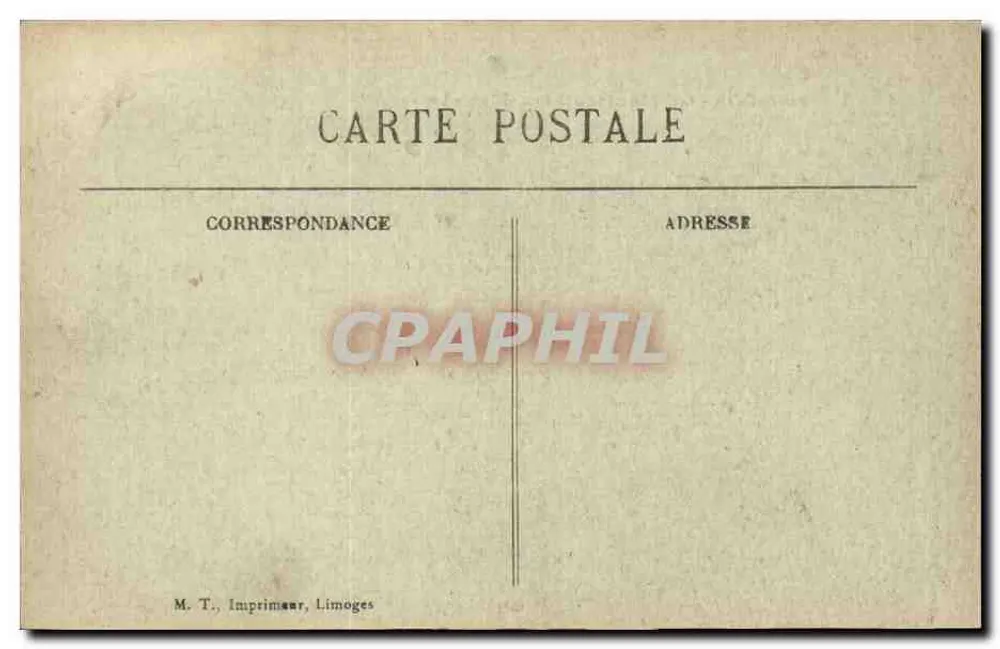 Montreuil-sur-Mer — Die Mauern — Imprimerie M. T., Limoges - Rückseite