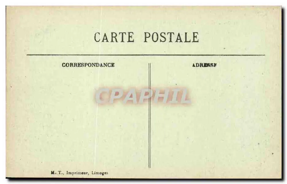 Montreuil-sur-Mer - Place Darnetal — Drucker M. T., Limoges - Rückseite