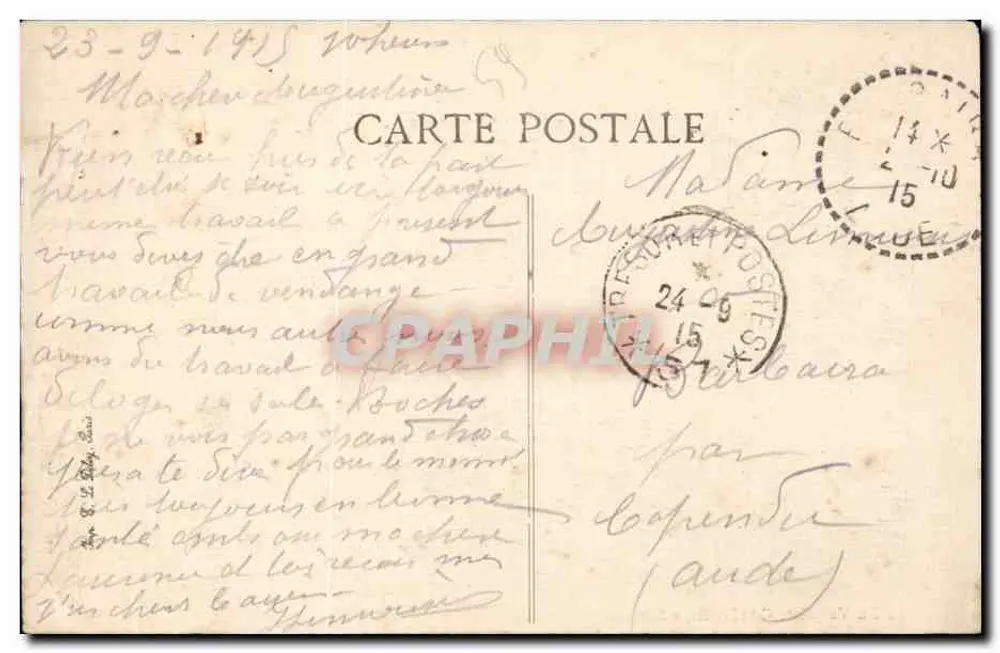 Bergues — Tours de l'ancienne Abbaye Saint-Winoc — Édit. Vergriete-Coudeville, à Bergues - Verso