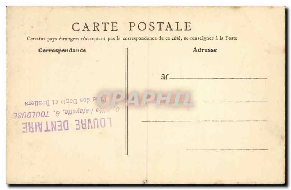 Toulouse — Interior do Liceu — J. Picot, editor, Toulouse - Verso