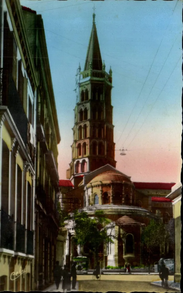 Basílica de Saint-Sernin — Toulouse — editor Célelt, n° 201 - Frente