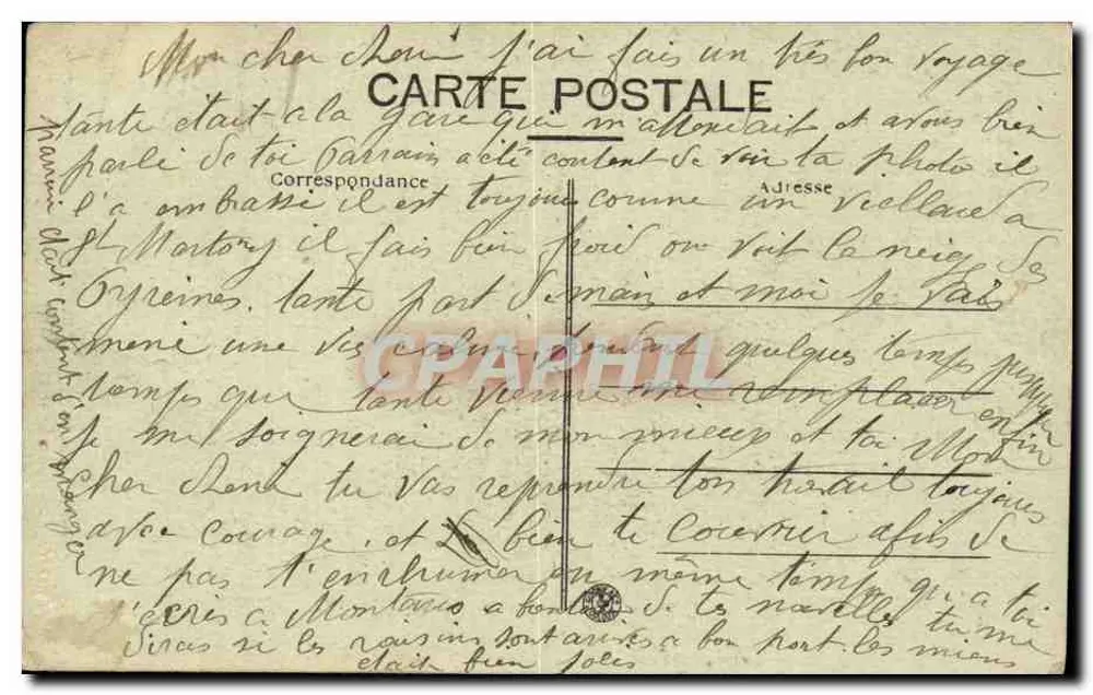Toulouse — Allées de Brienne, ruas Ramsay e Tombas — Editor L. M. n°128 - Verso