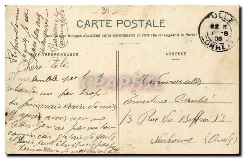 Toulouse - Die Avenue und die Lafayette-Allee - Ansichten des Platzes — Phototypie Labouche Frères, Toulouse - Rückseite