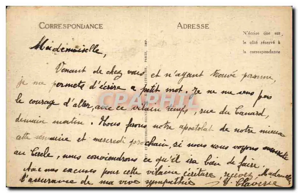 Toulouse — Die Kirche Notre-Dame de la Dalbade, die Fassade — Verlag E. Reunis, Paris - Rückseite