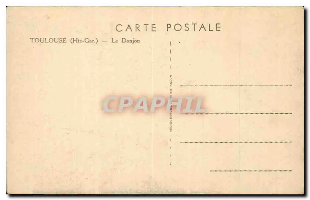 Toulouse (Hte-Gar) — O Donjon - Verso