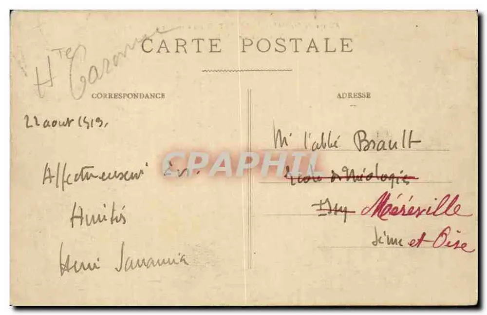 Abtei Ste-MARIE-du-DÉSERT (Haute-Garonne) — Allgemeiner Blick - Midi — unbekannter Verleger, Seriennummer nicht sichtbar - Rückseite