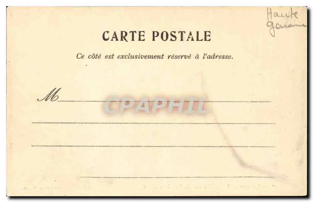 Luchon y la Valle vista desde la Chaumière — Colección SARTHE en Luchon, Depositado. - Reverso