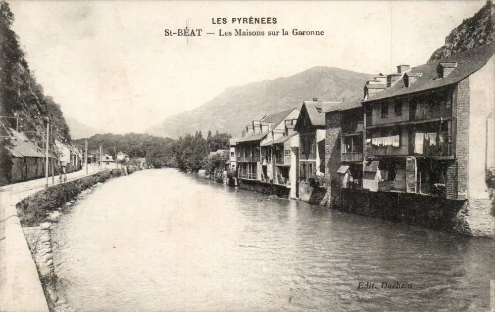 St-Béat — As Casas sobre a Garonne — Edit. Duchêne - Frente