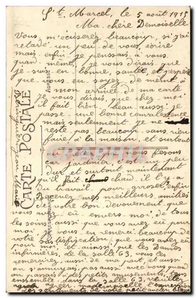 Toulouse — Rue d'Alsace-Lorraine (obok Placu Kapitolu) — wydawca: C. P. M. nr 10 - Rewers