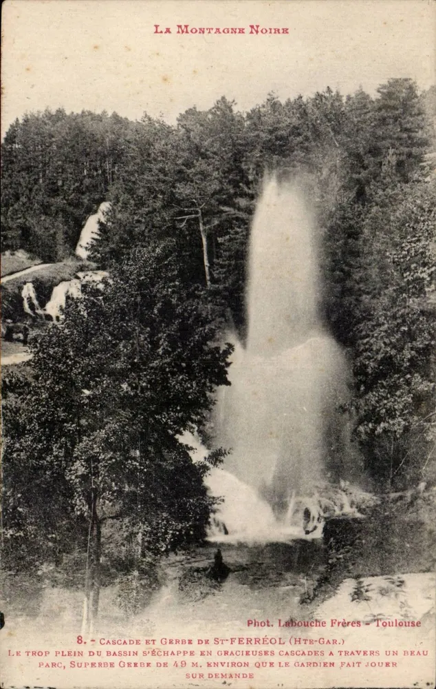 A Serra Negra — Cachoeira e Gerbe de St-Ferréol — Fot. Labouche Frères - Toulouse - Frente