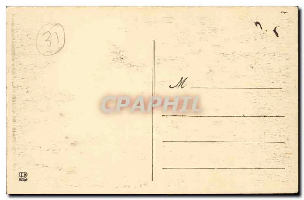 Saint-Ferréol, perto de Revel — Conjunto das cachoeiras no parque — Fototipo Lasbouche Frères, Toulouse, n°15 - Verso