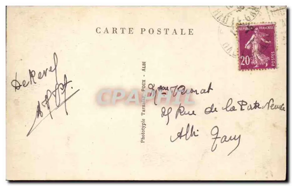 La Montagne Noire — Der Park von St-Ferréol — La Gerbe und der Eingang zu den Gewölben — Phototype Tarnais-Poux, Albi - Rückseite