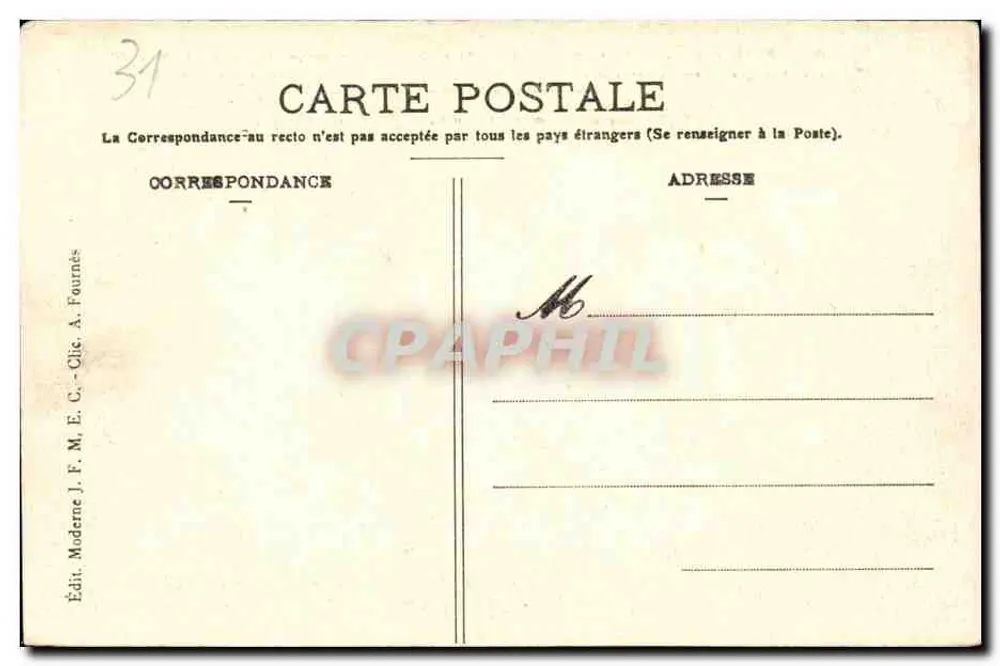 Barragem e Dique de SAINT-FERRÉOL — Captação das águas alimentando o Canal do Midi - Verso