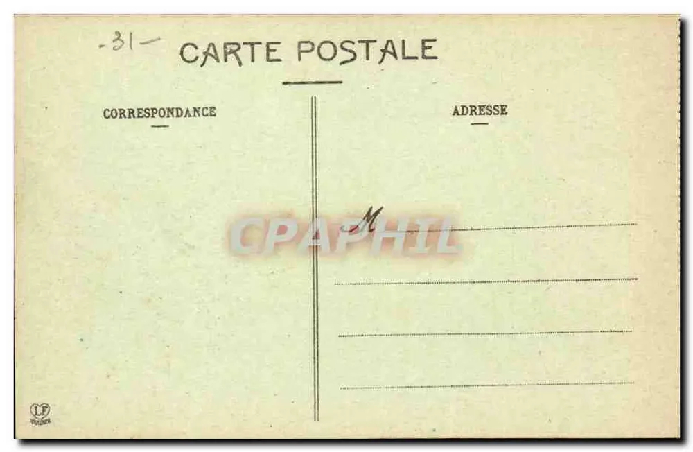 Luchon - Hôspice e Montée de Venasque — Pirenei Centrali (Prima Serie) — Phototype Labouche Trésés Toulouse - Verso