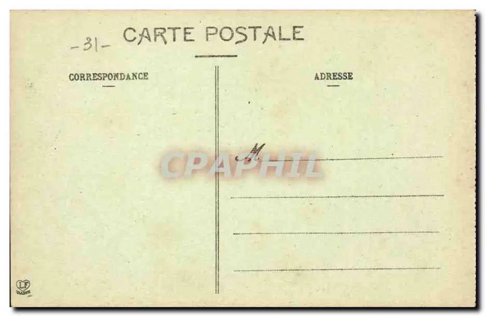 Die Pyrenäen (Erste Serie) — Luchon, Cirque d'Enfer und Crabioules (Fuß des Lys-Tals) — Phototype Labouche Frères, Toulouse - Rückseite