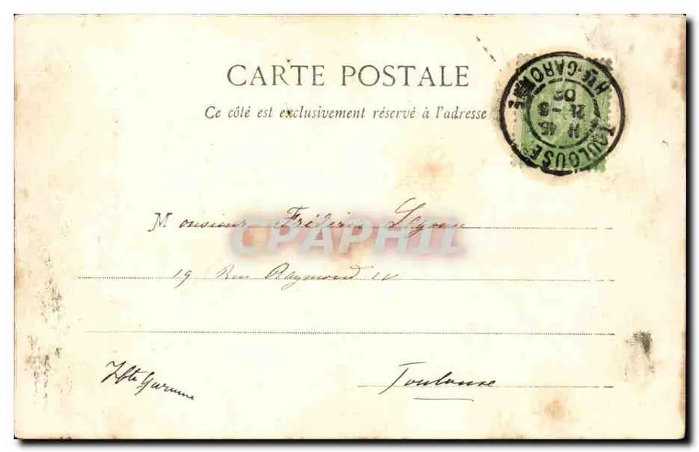 Toulouse - Cristo bizantino em Saint-Sernin (Relatório das Cruzadas) — G.3. — Editor A. T. - Verso