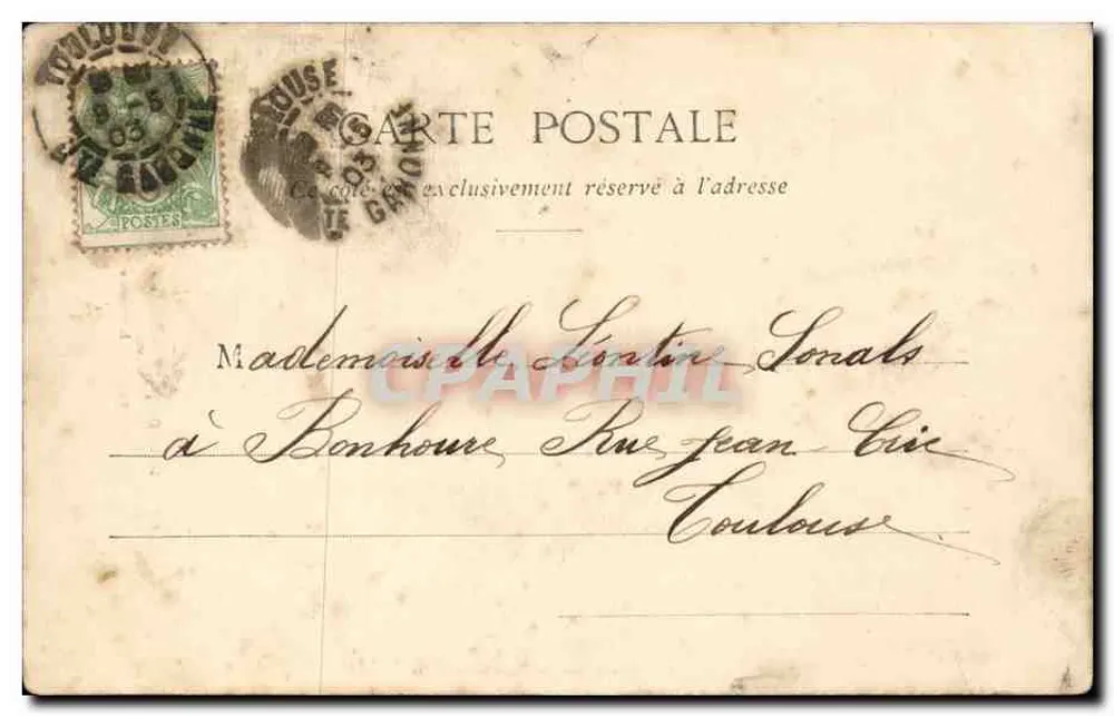 Toulouse - Hotel de Lasbordes, Porte de l'Escalier — Verlag Tomilis, Nr. 67 - Rückseite