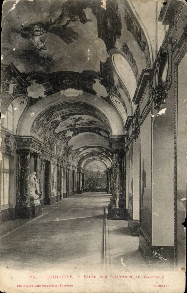 Toulouse - Sala dos Ilustres no Capitólio — fototipia Labouche frères, Toulouse, n°22 - Frente