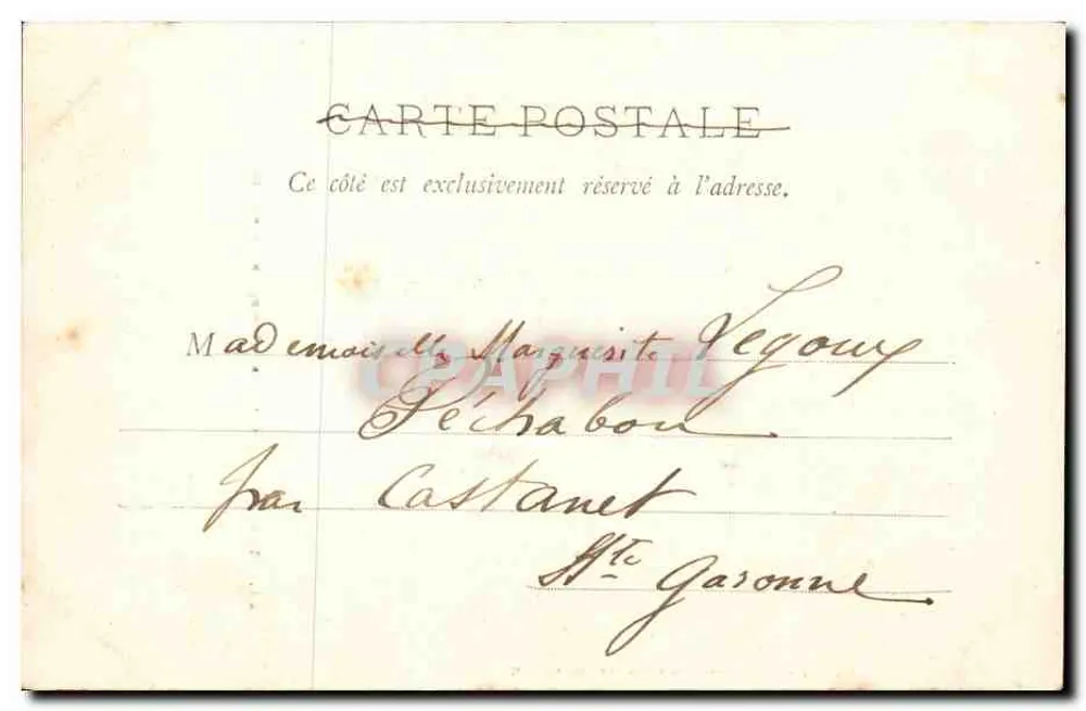 Toulouse - Cour do Hotel de La Borde - Hotel Laborde, Imp. Bill, Toulouse - n°23 - Verso