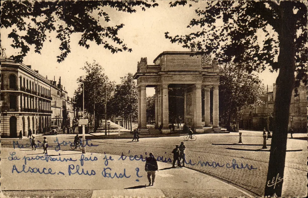 Porta da Alemanha — Strasbourg — editor Elfe, n°3017 - Frente