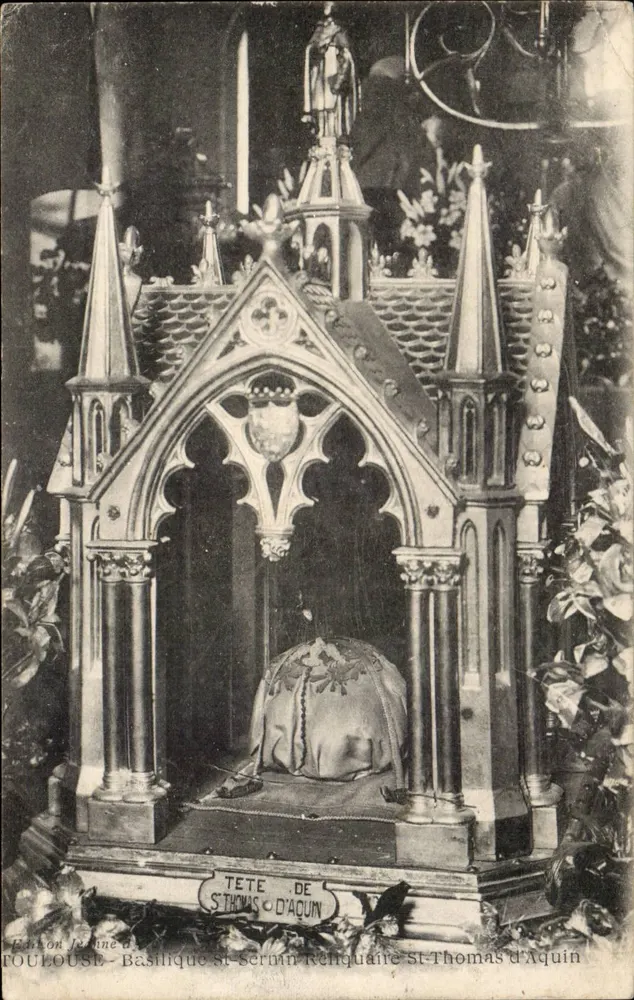 Cabeça de Santo Tomás de Aquino — Basílica de São Sernin — Foulouse - Frente