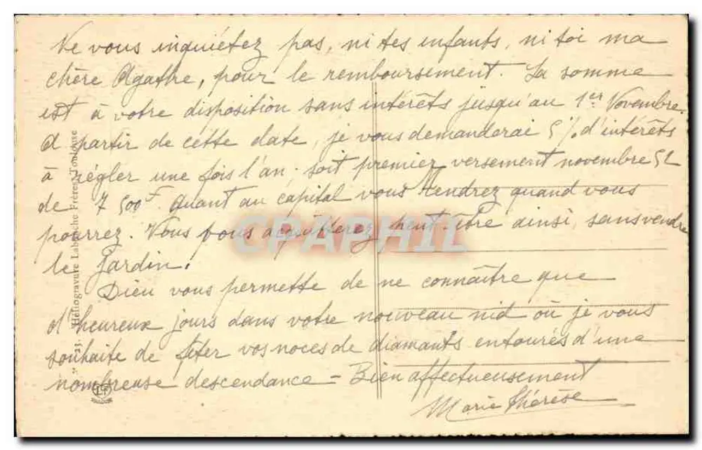 Toulouse — Cour do Hotel de Pérénquier-Maynier — Hélios 17 - Verso