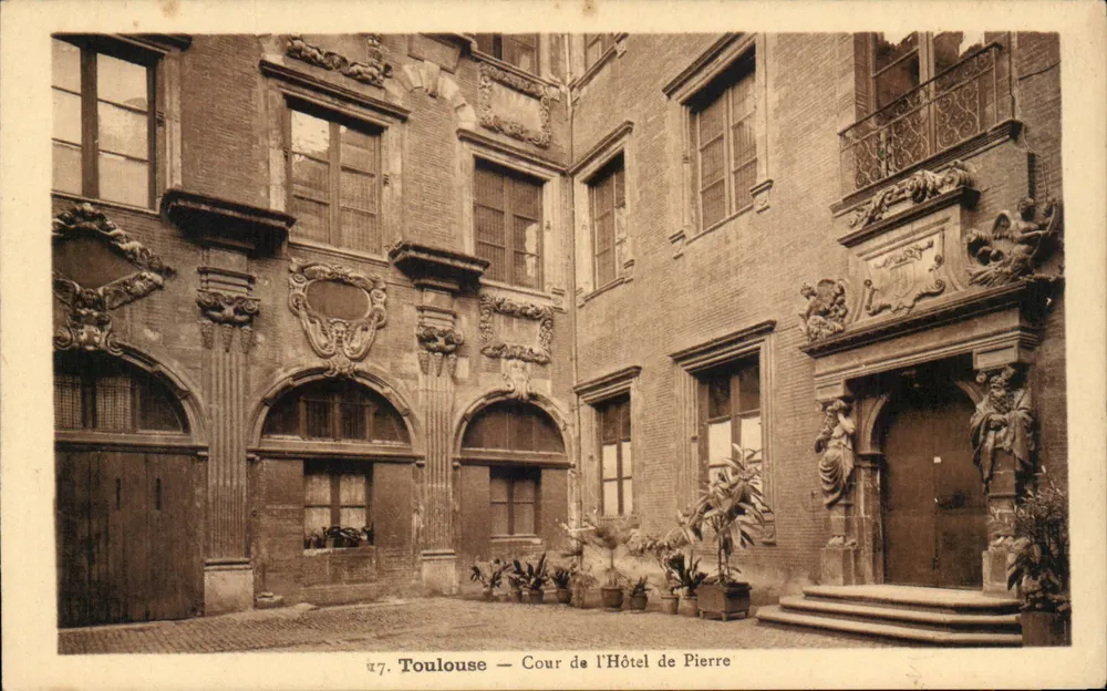 Toulouse — Cour do Hôtel de Pierre — Editor Marquet, Toulouse - Frente